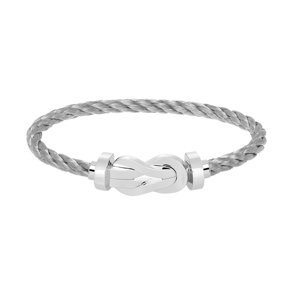 <MAGIC>CHANCE LARGE 8 FIGURE BUCKLE NO DIAMOND BRACELET SILVER