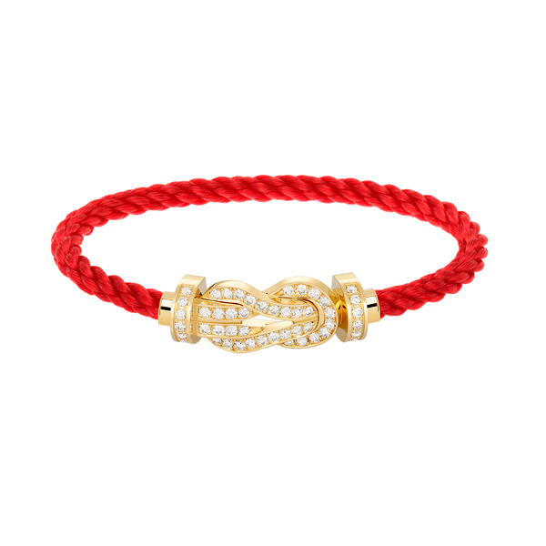 <MAGIC>CHANCE LARGE 8 FIGURE BUCKLE FULLDIAMOND BRACELET GOLD
