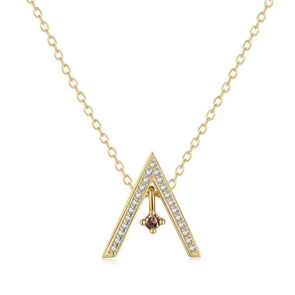 <MAGIC>Sparkling "A" Shape Necklace