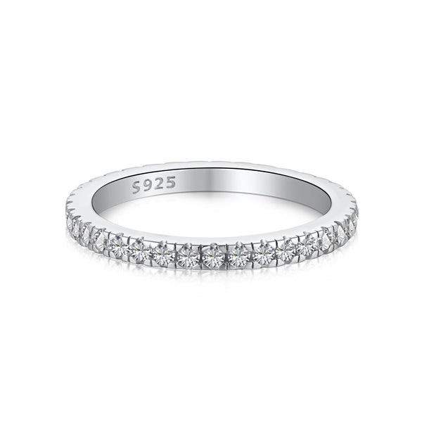 <MAGIC>Delicate Sparkling Round Cut Daily Ring
