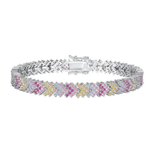 <MAGIC>Ornate Sparkling Round Cut Party Bracelet