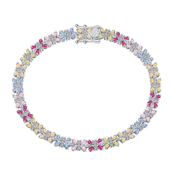 <MAGIC>Radiant Colorful Emerald Cut Party Bracelet
