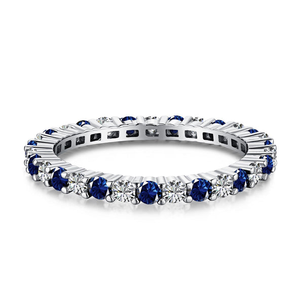 <MAGIC>Exquisite Colorful Round Cut Tennis Ring