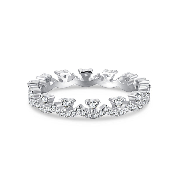 <MAGIC>Elegant Resplendent Round Shape Party Ring