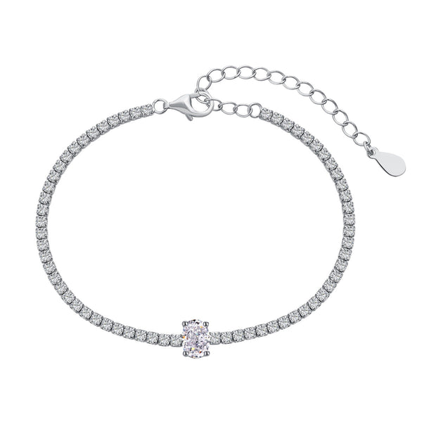<MAGIC>0.75 Carat Exquisite Oval Cut Daily Bracelet