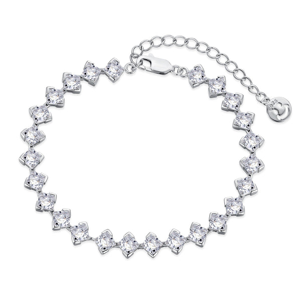 <MAGIC>0.5 Carat Ornate Princess Cut Daily Bracelet