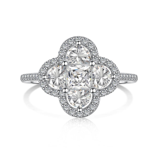 <MAGIC>Luxurious Eternity Flower Shape Banquet Ring