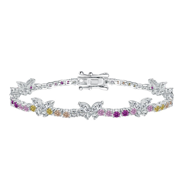 <MAGIC>Ornate Colorful Butterfly Shape Round Cut Daily Bracelet