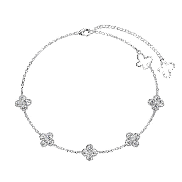 <MAGIC>Four-Leaf Clover Hollow Butterfly Bracelet