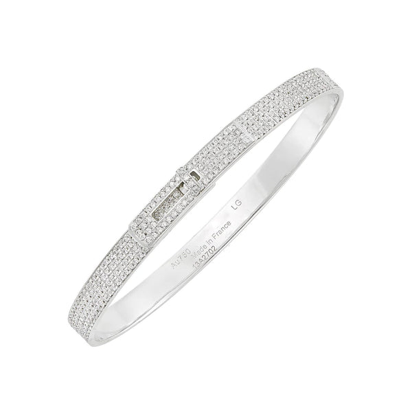 <MAGIC>HM KELLY BRACELET IN SILVER AND FULL PAVE DIAMOND