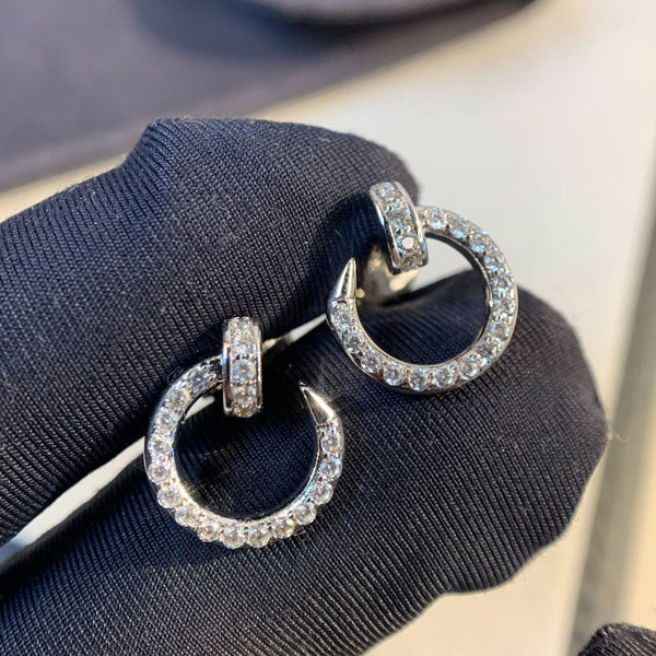 <MAGIC>JUSTE EARRINGS SILVER DIAMONDS