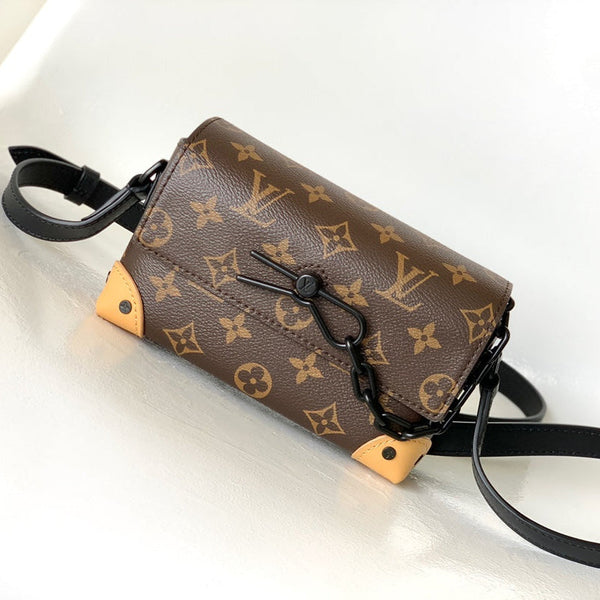 STEAMER BAG 26 IN BROWN MONOGRAM MACASSAR CANVAS