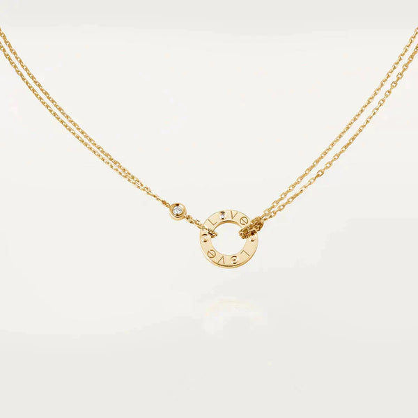 <MAGIC>LOVE NECKLACE 16MM 2 DIAMONDS