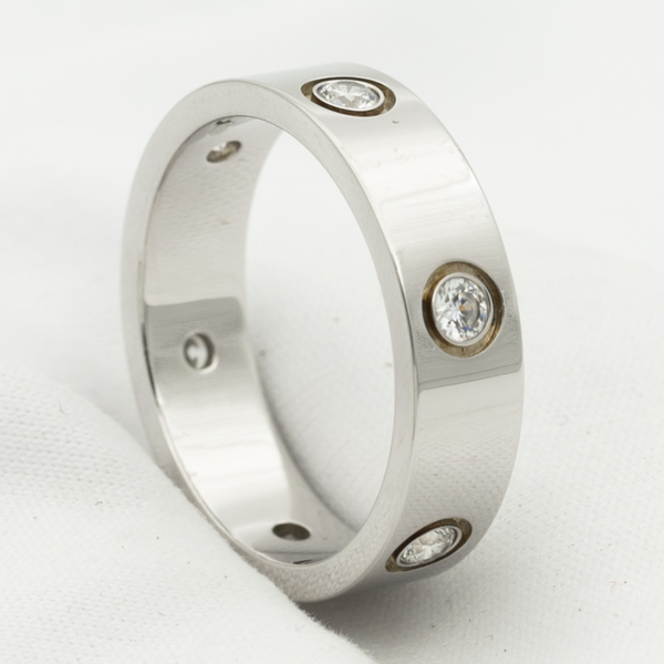 <MAGIC>LOVE RING 5.5MM 6 DIAMONDS SILVER