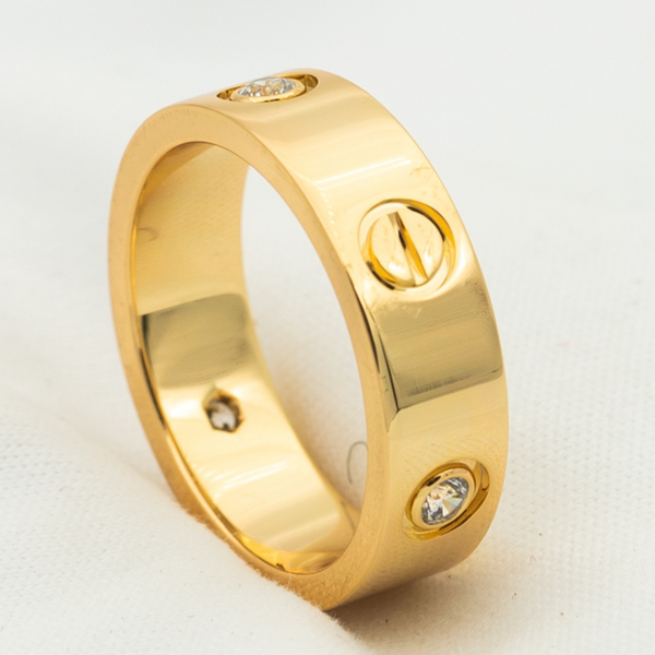 <MAGIC>LOVE RING 5.5MM 3 DIAMONDS PINK GOLD