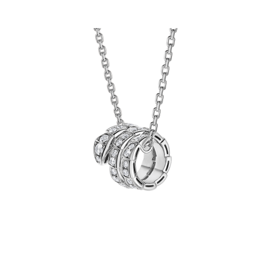 <MAGIC>SERPENTI  NECKLACE DOUBLE RING DIAMOND