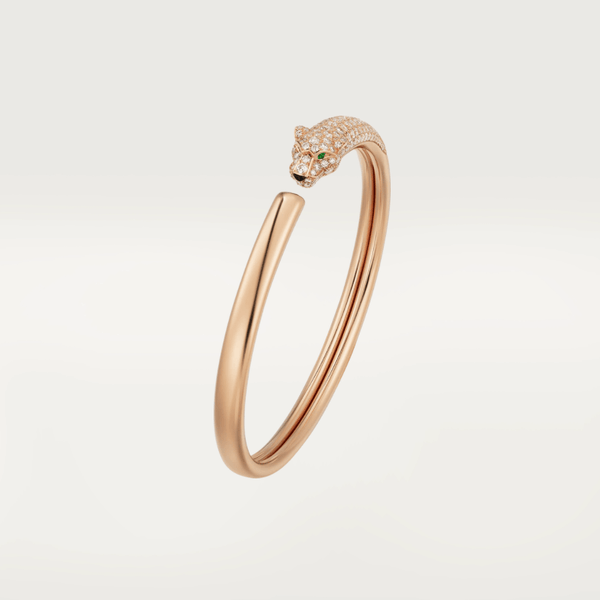 <MAGIC>PANTHERE ROSE GOLD DIAMOND OPEN BRACELET